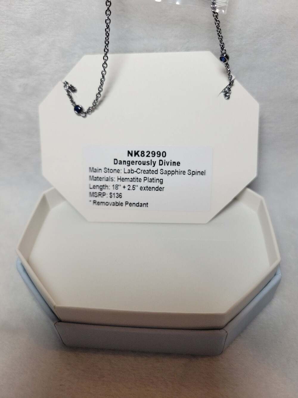 BP Dangerously Divine Created Sapphire Spinel Hematite - Picture 2 of 2